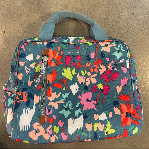 Vera Bradley Handbags - Vera Bradley Super bloom floral teal mini cooler lunch bag tote New